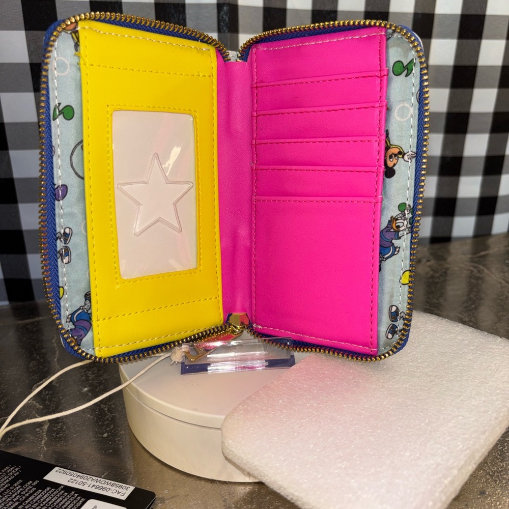 Loungefly Disney Mousercise Zip Around Wallet NWT - Picture 3 of 3